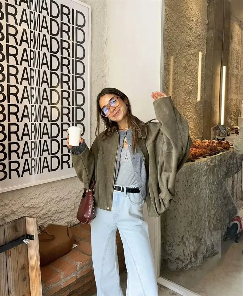 Jackets Autumn Women's 2025 New Outerwear Chic Elegant Loose Warm Women's Coat Street Youth Fashion Joker Coat Jacket