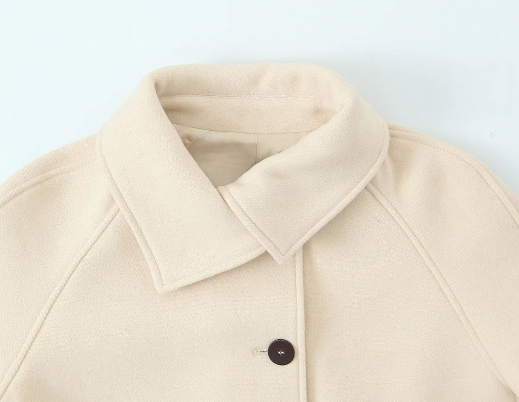 Women's Jackets 2025 Autumn Winter New Fashion Laple Long Sleeves Button Decoration Jacket Female High Street Elegant New Coats