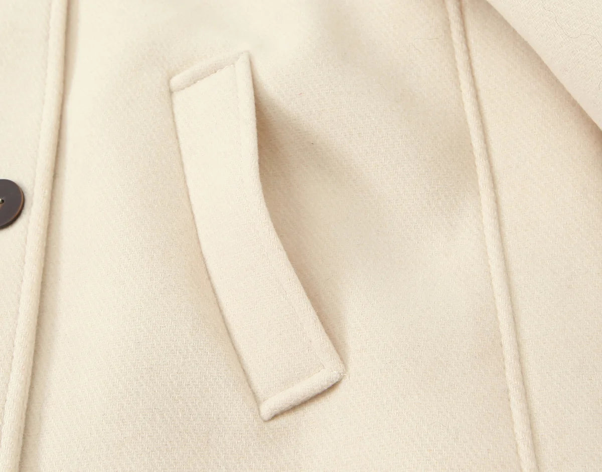 Women's Jackets 2025 Autumn Winter New Fashion Laple Long Sleeves Button Decoration Jacket Female High Street Elegant New Coats