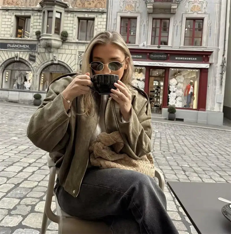 Jackets Autumn Women's 2025 New Outerwear Chic Elegant Loose Warm Women's Coat Street Youth Fashion Joker Coat Jacket