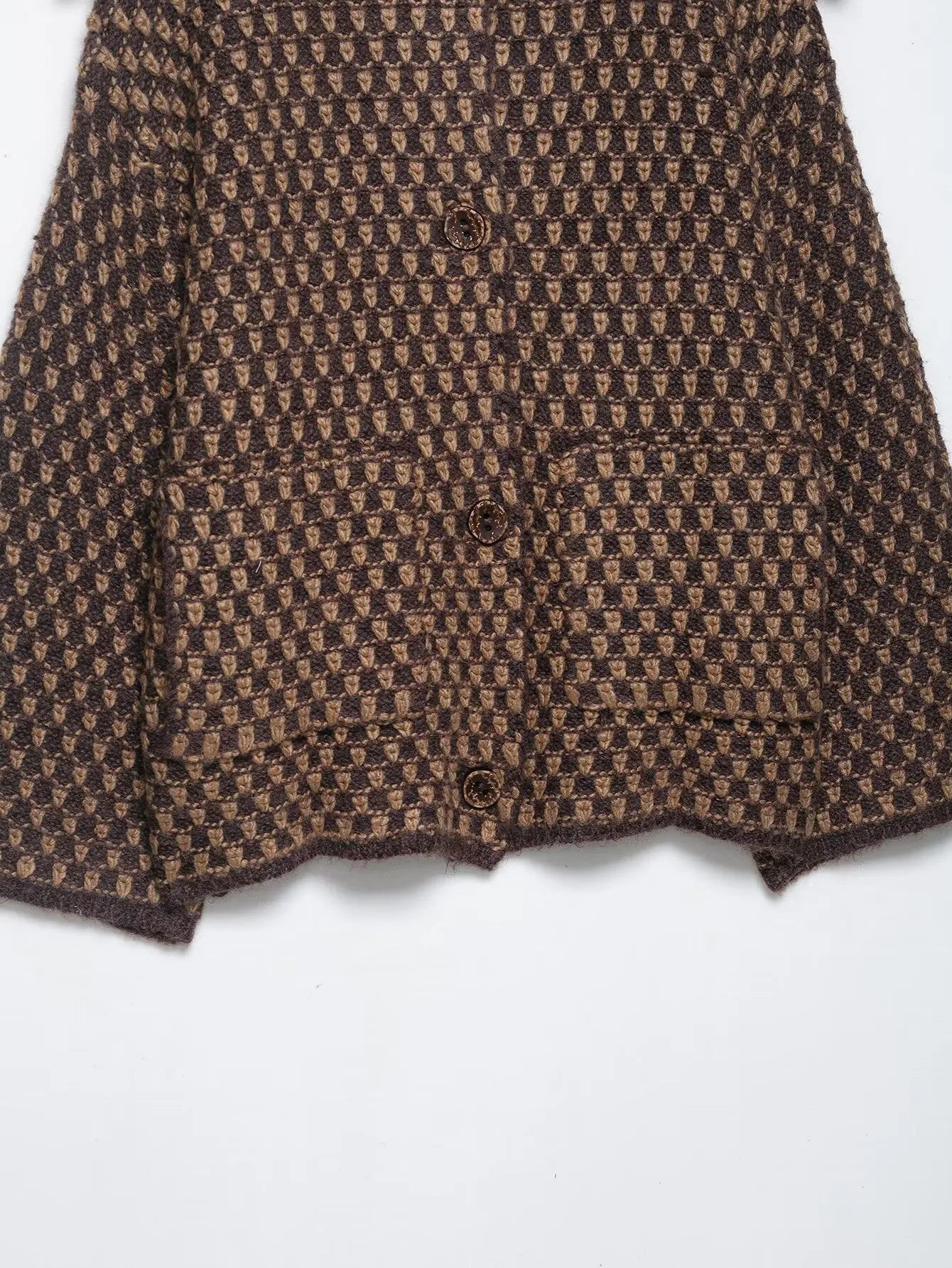 Chic Fashion Knitted Jackets for Women 2025 Autumn Winter Long Sleeve Single-Breasted Short Coats High Street Casual New Jackets