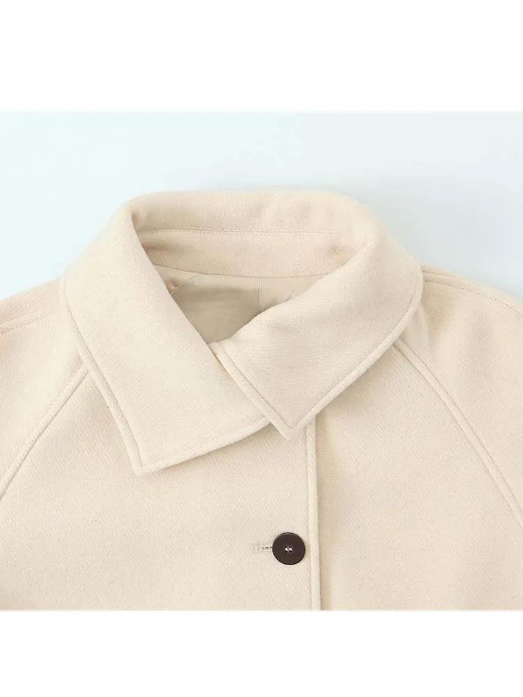 Women's Jackets 2025 Autumn Winter New Fashion Laple Long Sleeves Button Decoration Jacket Female High Street Elegant New Coats