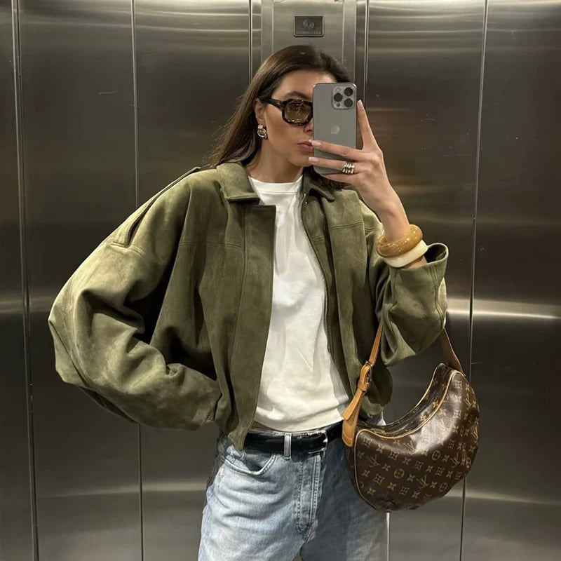 Jackets Autumn Women's 2025 New Outerwear Chic Elegant Loose Warm Women's Coat Street Youth Fashion Joker Coat Jacket