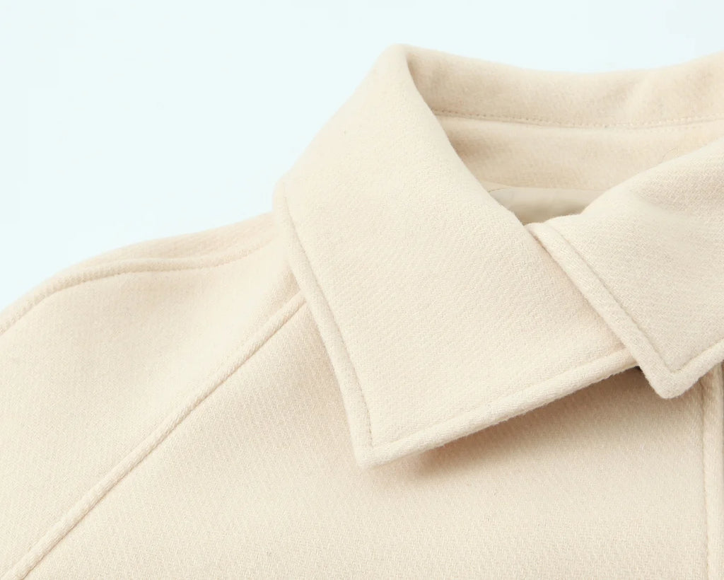 Women's Jackets 2025 Autumn Winter New Fashion Laple Long Sleeves Button Decoration Jacket Female High Street Elegant New Coats