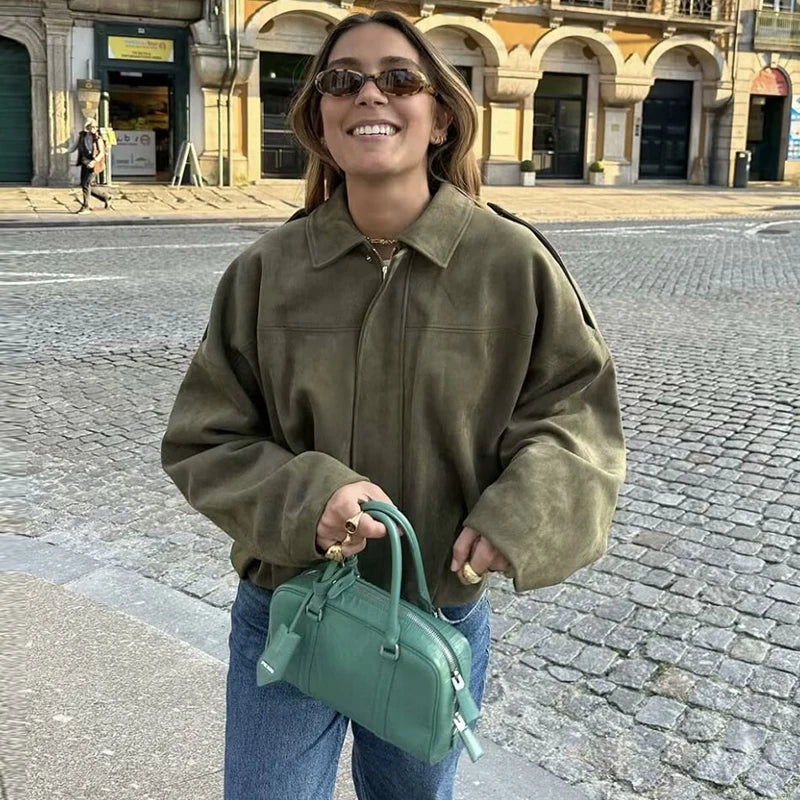 Jackets Autumn Women's 2025 New Outerwear Chic Elegant Loose Warm Women's Coat Street Youth Fashion Joker Coat Jacket