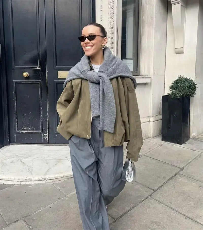 Jackets Autumn Women's 2025 New Outerwear Chic Elegant Loose Warm Women's Coat Street Youth Fashion Joker Coat Jacket