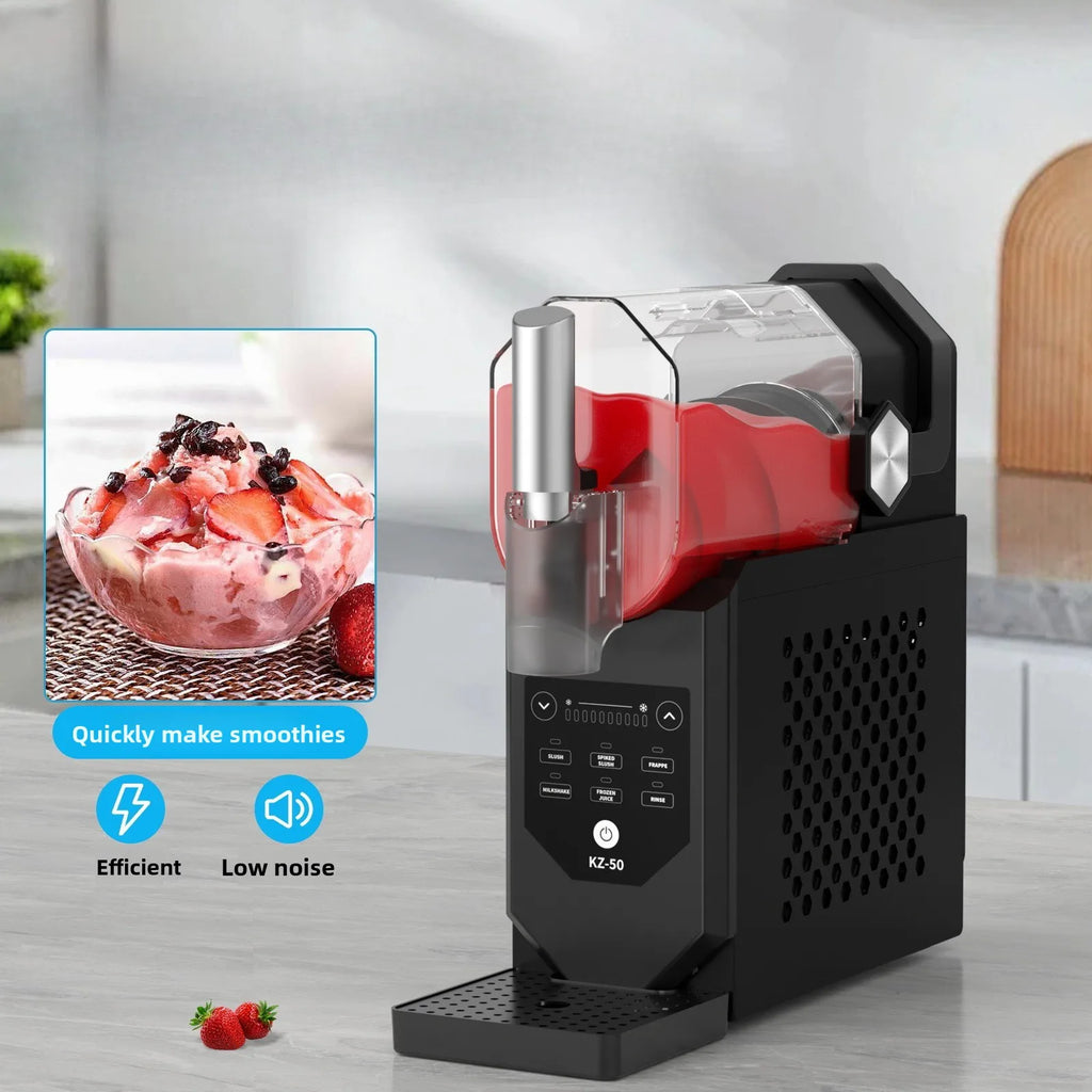 Household Snow Melting Machine Milk Tea Shop Slush Machine Multifunctional Ice Shaver Automatic Cleaning Smoothie Machine