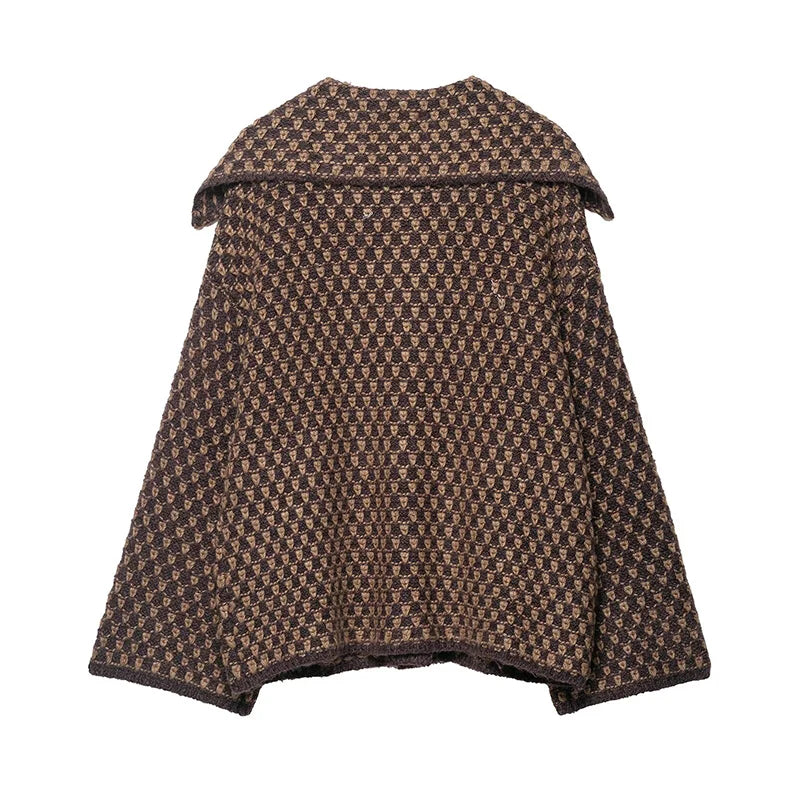 Chic Fashion Knitted Jackets for Women 2025 Autumn Winter Long Sleeve Single-Breasted Short Coats High Street Casual New Jackets