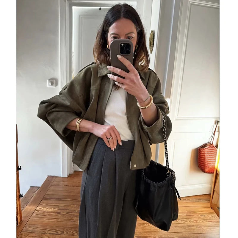 Jackets Autumn Women's 2025 New Outerwear Chic Elegant Loose Warm Women's Coat Street Youth Fashion Joker Coat Jacket