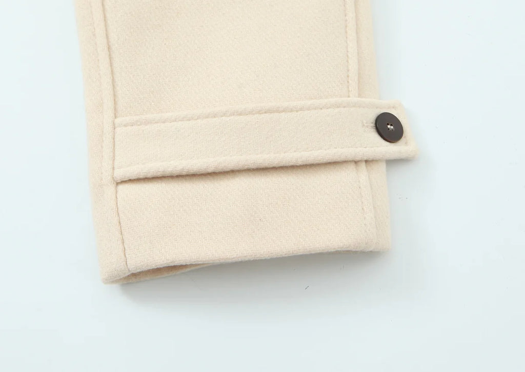 Women's Jackets 2025 Autumn Winter New Fashion Laple Long Sleeves Button Decoration Jacket Female High Street Elegant New Coats